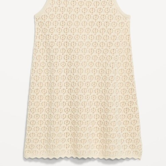 •	Sleeveless Crochet Tunic Sweater SIZE S COLOR Cozy Cashmere - Picture 6 of 6